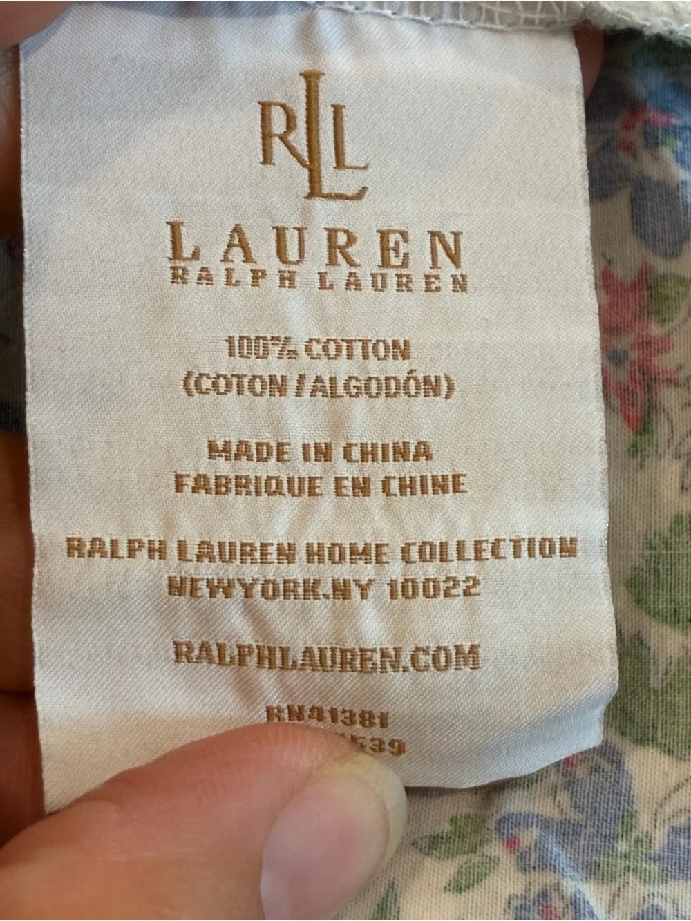 Rare Lauren Ralph Lauren Ditzy Print Pillowcases Standard 100% Cotton